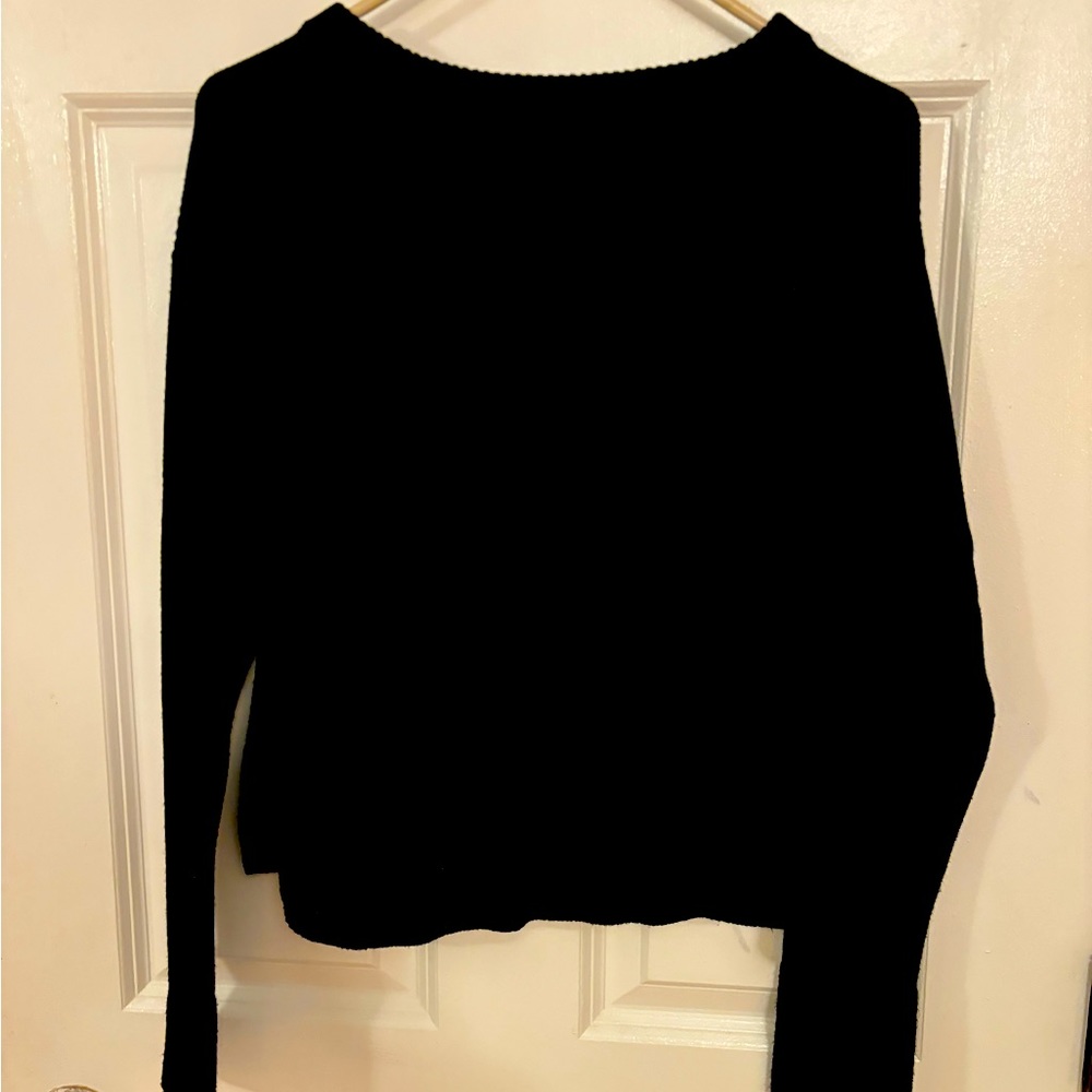 Lululemon cropped cotton sweater with side slits